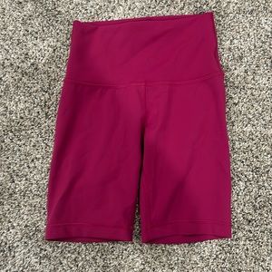 Deep Pink/Magenta Lululemon Biker Shorts Size 4